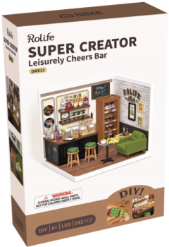 Diorama. Puzzle 3D 142 piese - Minicasuta - Leisurely Cheers Bar