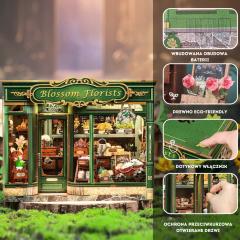 Puzzle 3D 265 piese - Minicasuta de papusi - Blossom Florist