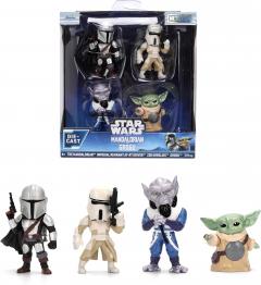 Set 4 figurine - Metalfigs - Star Wars The Mandalorian and Grogu