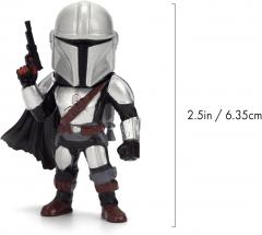 Set 4 figurine - Metalfigs - Star Wars The Mandalorian and Grogu