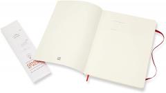 Carnet - Moleskine Classic - X-Large, Soft Cover, Ruled - Scarlet Red
