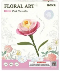 Puzzle 3D 37 piese - Floarea Camelia Roz