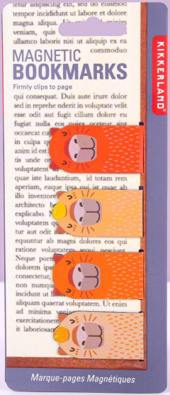 Set 4 semne de carte magnetice - Capybara