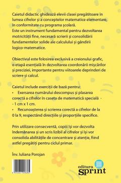 Caiet de scriere. Cifrele - Matematica - Clasa Pregatitoare