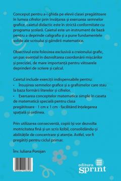 Caiet de scriere. Semne grafice - Matematica - Clasa Pregatitoare