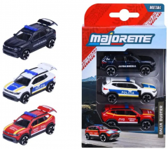 Set 3 masinute - Majorette Dacia Duster, scara 1:64