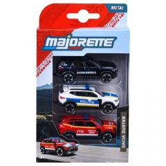 Set 3 masinute - Majorette Dacia Duster, scara 1:64