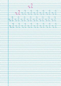 Caiet de scriere. Semne grafice - CLR - Tip I - Clasa I