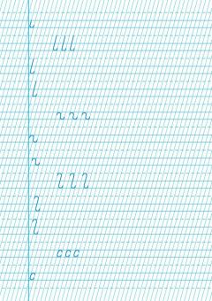 Caiet de scriere. Semne grafice - CLR - Tip I - Clasa I