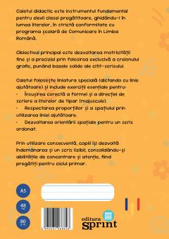Caiet de scriere. Litere de tipar - Clasa Pregatitoare 