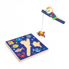 Set de joaca pentru bebelusi 2in1 - Puzzle si Pescuit magnetic