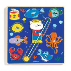 Set de joaca pentru bebelusi 2in1 - Puzzle si Pescuit magnetic