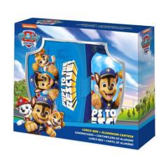 Set Lunch box + Sticla pentru apa aluminiu Paw Patrol 500ml