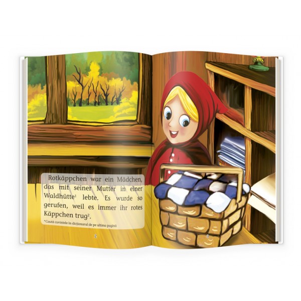 Invat sa citesc in limba germana - Scufita Rosie