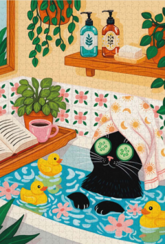 Puzzle 1000 piese - Cat Spa