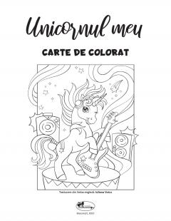 Unicornul meu - carte de colorat