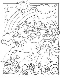 Unicornul meu - carte de colorat