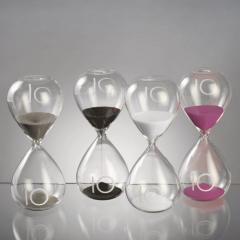 Clepsidra 10 minute - Hourglass 16 cm, gri