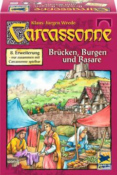 Joc de societate - Carcassonne, extensia 8, Castele, poduri si targuri