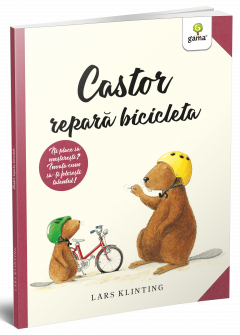 Castor repara bicicleta