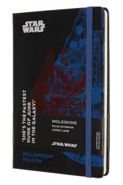 Carnet - Moleskine - Star Wars Limited Edition - Millenium Falcon - Black