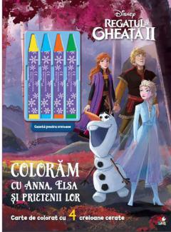 Regatul de gheata II. Coloram cu Anna, Elsa si prietenii lor