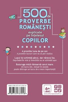 500 de proverbe romanesti explicate pe intelesul copiilor