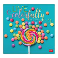 Calendar de perete 2023 - Live Colorfully, 30x29 cm