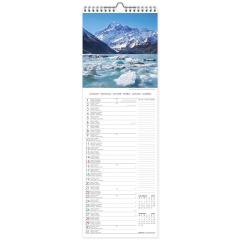 Calendar de perete 2023 - Mountains, 16x49 cm