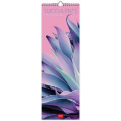 Calendar de perete 2023 - Succulents, 16x49 cm