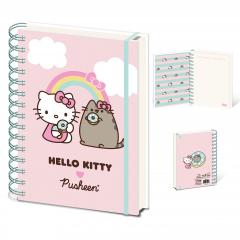 Carnet - Pusheen, Hello Kitty