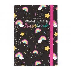 Agenda 2023 - 12-Month Daily Diary - Small - Rainbow