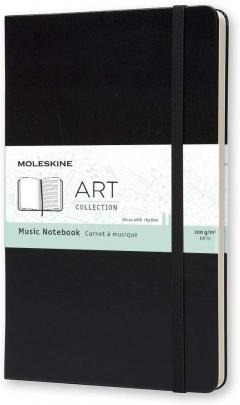 Carnet de muzica - Moleskine Art - Large, Hard Cover - Black