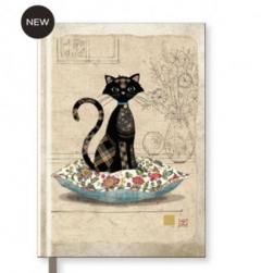 Carnet - Chat sur coussin notebook A6