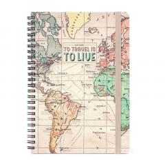 Agenda 2023 - 12-Month Weekly Diary - Spiral Bound, Large - Travel