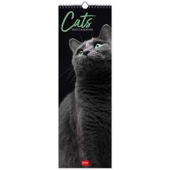Calendar de perete 2023 - Cats, 16x49 cm
