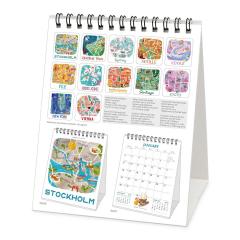 Calendar de birou 2023 - Maps of the World, 12x14.5 cm