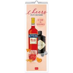 Calendar de perete 2023 - Cheers, 16x49 cm