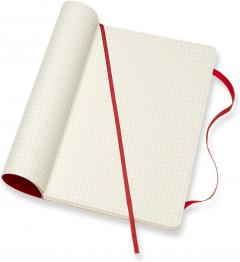 Carnet - Moleskine Classic - Soft Cover, Large, Squared - Scarlet Red