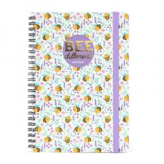 Agenda 2023 - 12-Month Weekly Diary - Spiral Bound, Large - Bee