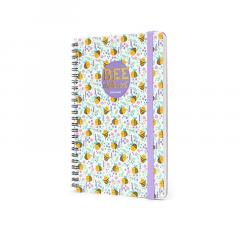 Agenda 2023 - 12-Month Weekly Diary - Spiral Bound, Large - Bee