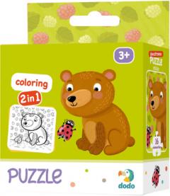 Puzzle de colorat - Ursulet