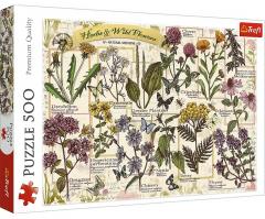 Puzzle 500 piese - Plante si flori salbatice