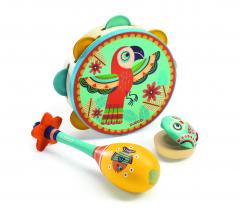 Set instrumente muzicale (tamburina / maracas / castanet)