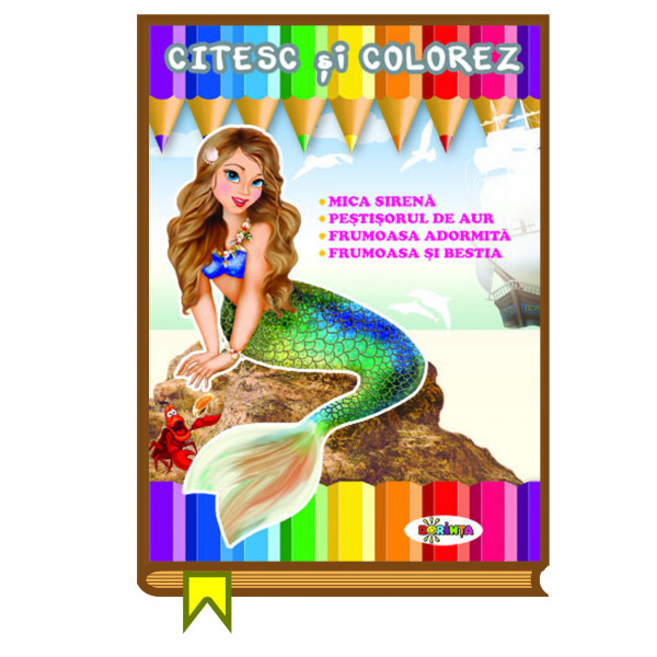 Citesc si colorez - Mica sirena