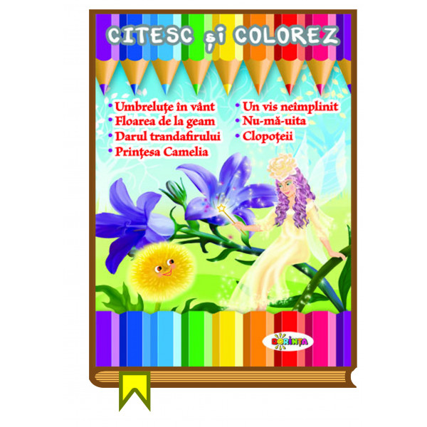 Citesc si colorez - Umbrelute in vant