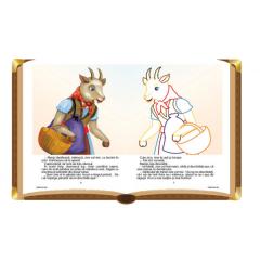 Citesc si colorez - Capra cu trei iezi