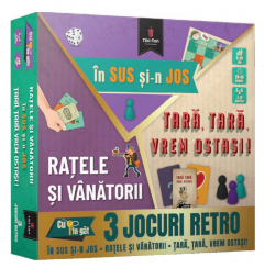 3 jocuri retro: In sus si-n jos. Ratele si vanatorii. Tara, tara, vrem ostasi!