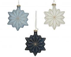 Ornament brad - Star Glass Glitter, mai multe culori