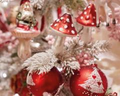 Set 3 decoratiuni - Mushroom On Clip Glass Dots, doua modele